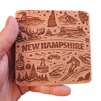 New Hampshire Coaster Design - Glowforge