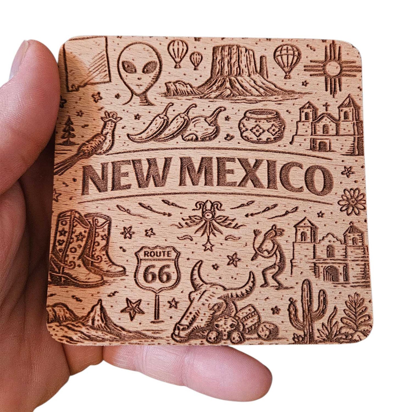 New Mexico Coaster Design - Glowforge