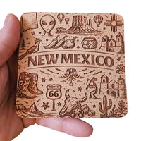 New Mexico Coaster Design - Glowforge