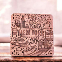 New York Coaster Design - Glowforge