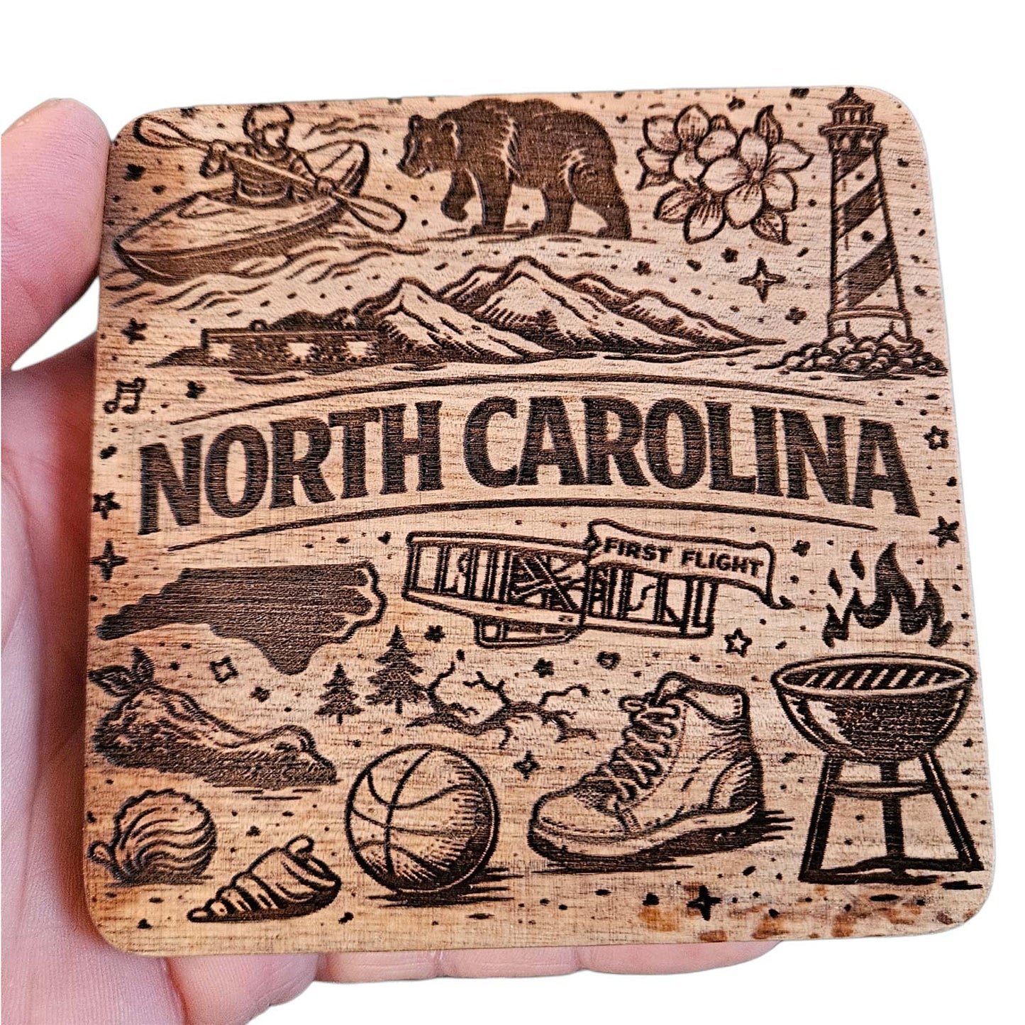 North Carolina Coaster Design - Glowforge