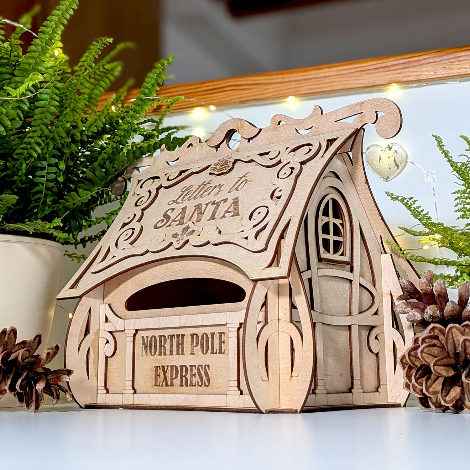 Santa Post Box Note North Pole Christmas Post Box for Letters to Santa Claus โ Glowforge Shop