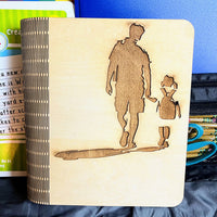 Off to School: Father & Daughter Keepsake Book Box Cover Glowforge