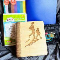 Off to School: Mother & Daughter Keepsake Book Box Cover - Glowforge