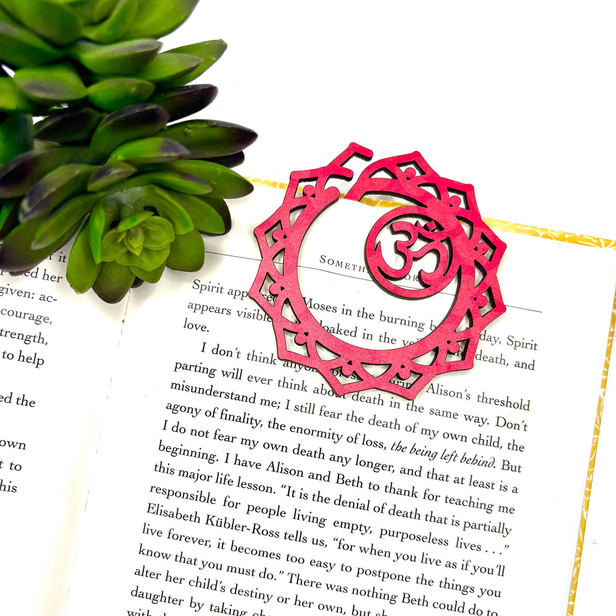 OHM Symbol Shaped Bookmark with Card Backer - Paperclip - Snack Bag Closure - Glowforge