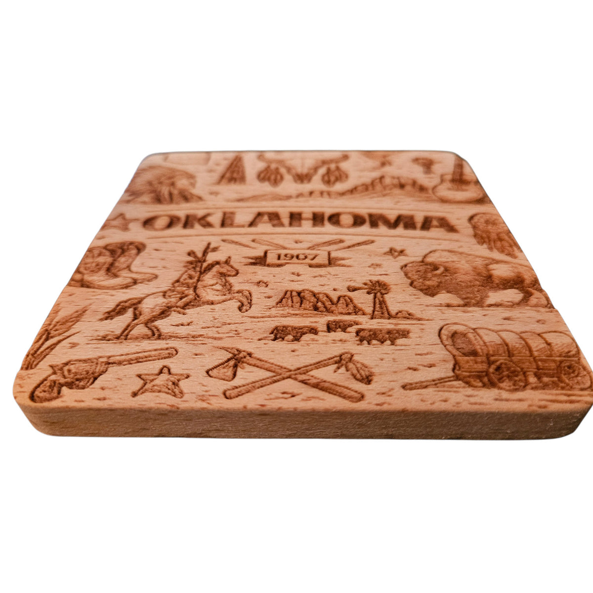 Oklahoma Coaster Design- Glowforge