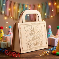 Opening Birthday Gift Bag - Reusable Gift Packaging for Parties - Glowforge