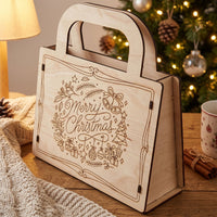 Opening Christmas Gift Bag - Reusable Holiday Gift Packaging - Glowforge