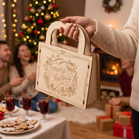 Opening Christmas Gift Bag - Reusable Holiday Gift Packaging - Glowforge