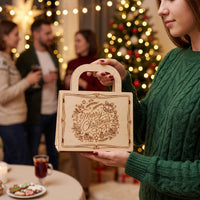 Opening Christmas Gift Bag - Reusable Holiday Gift Packaging - Glowforge