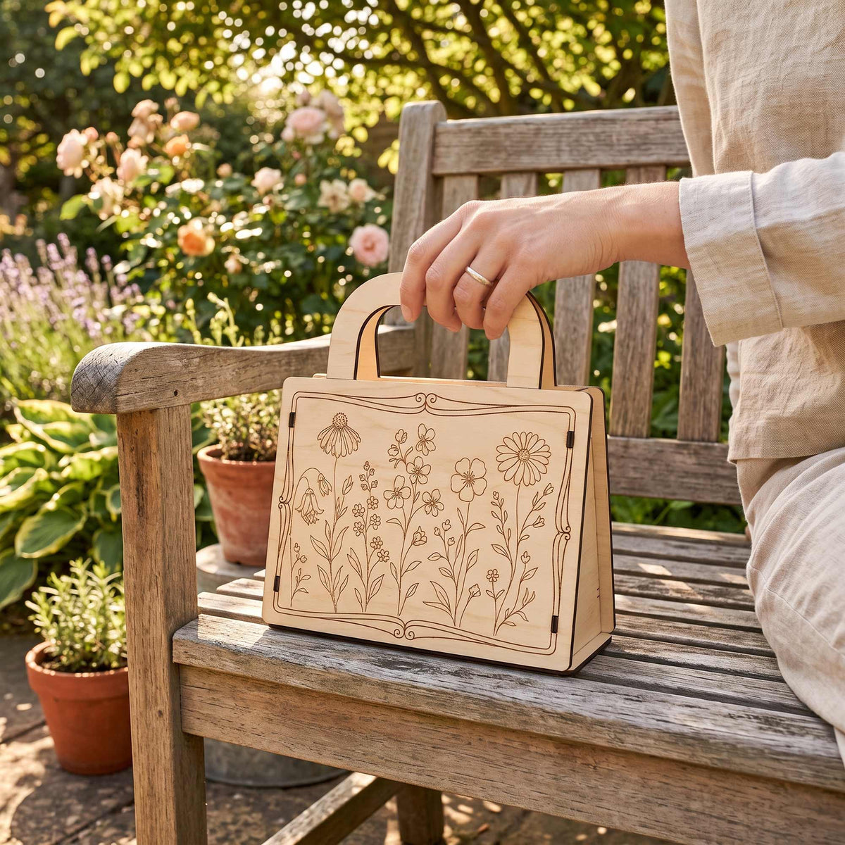 Opening Floral Gift Bag - Reusable Gift Packaging for Any Occasion - Glowforge