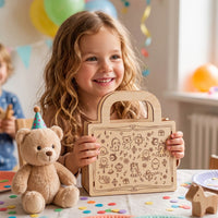 Opening Kids Gift Bag - Cute Animal Reusable Gift Packaging - Glowforge