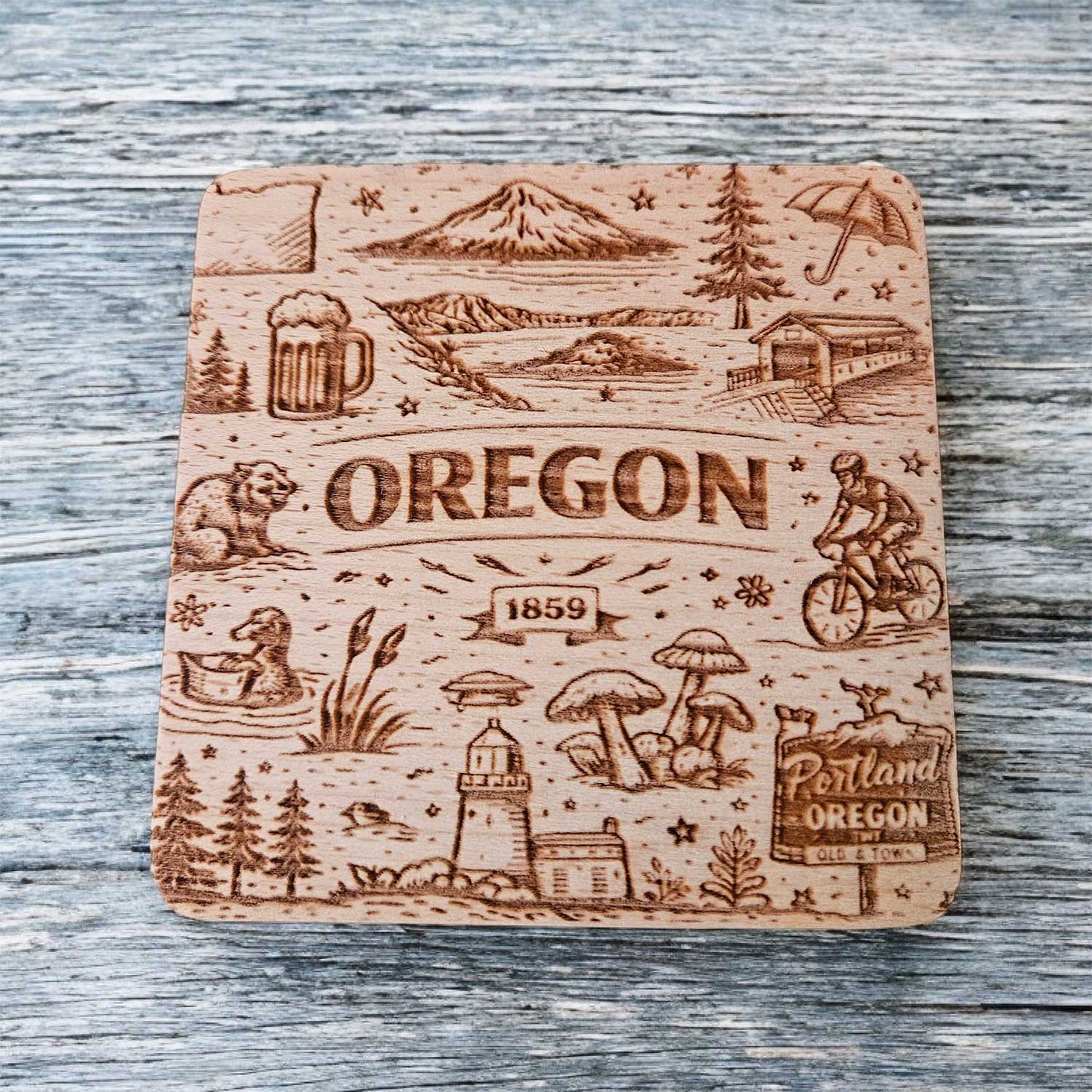 Oregon Coaster Design - Glowforge