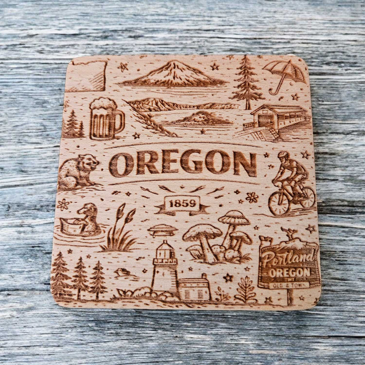 Oregon Coaster Design - Glowforge