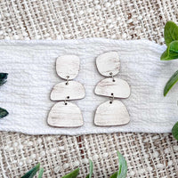 Organic Layered Shape Dangle Earrings - Glowforge