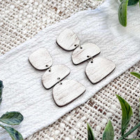 Organic Layered Shape Dangle Earrings - Glowforge