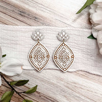 Ornate Boho Teardrop Earrings