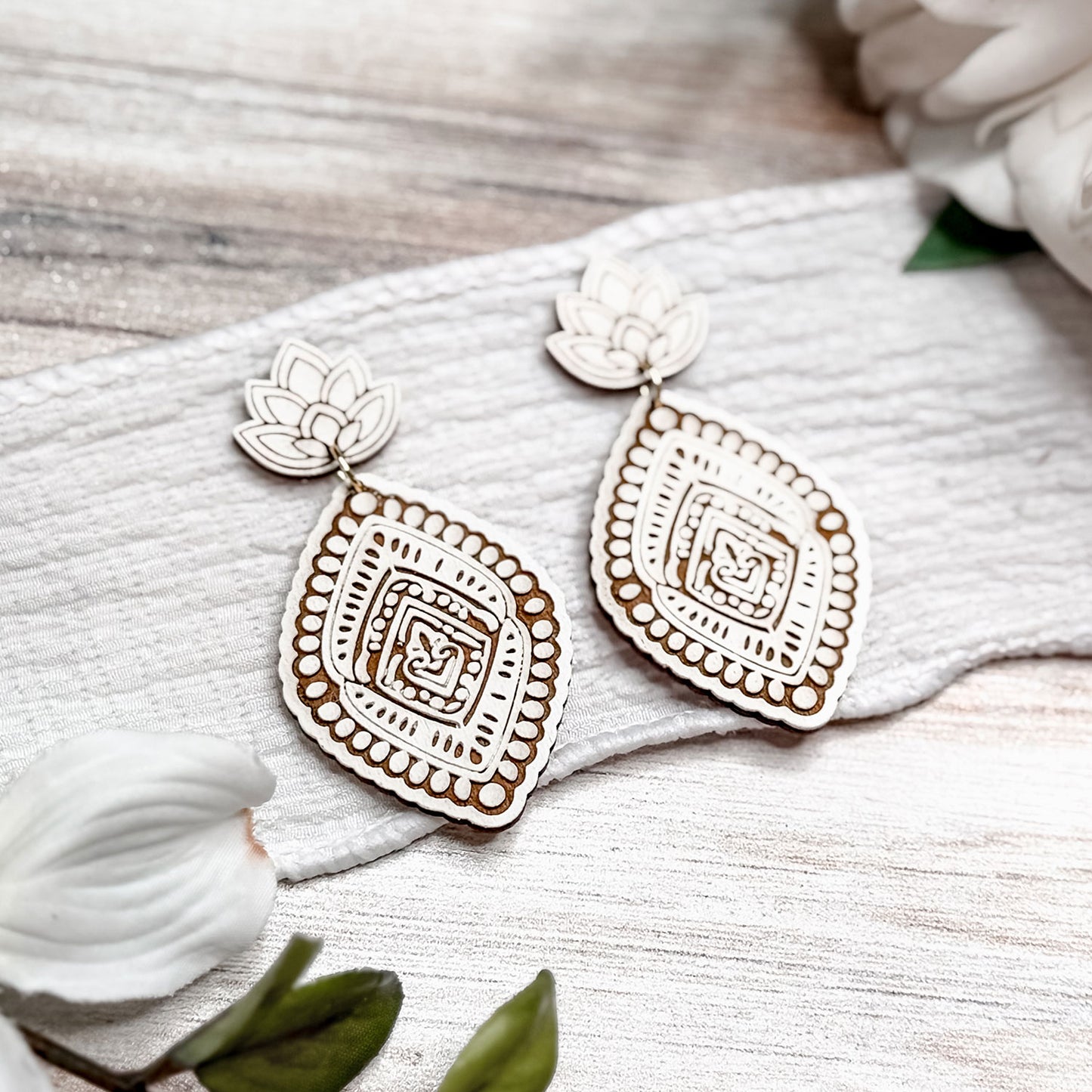Ornate Boho Teardrop Earrings