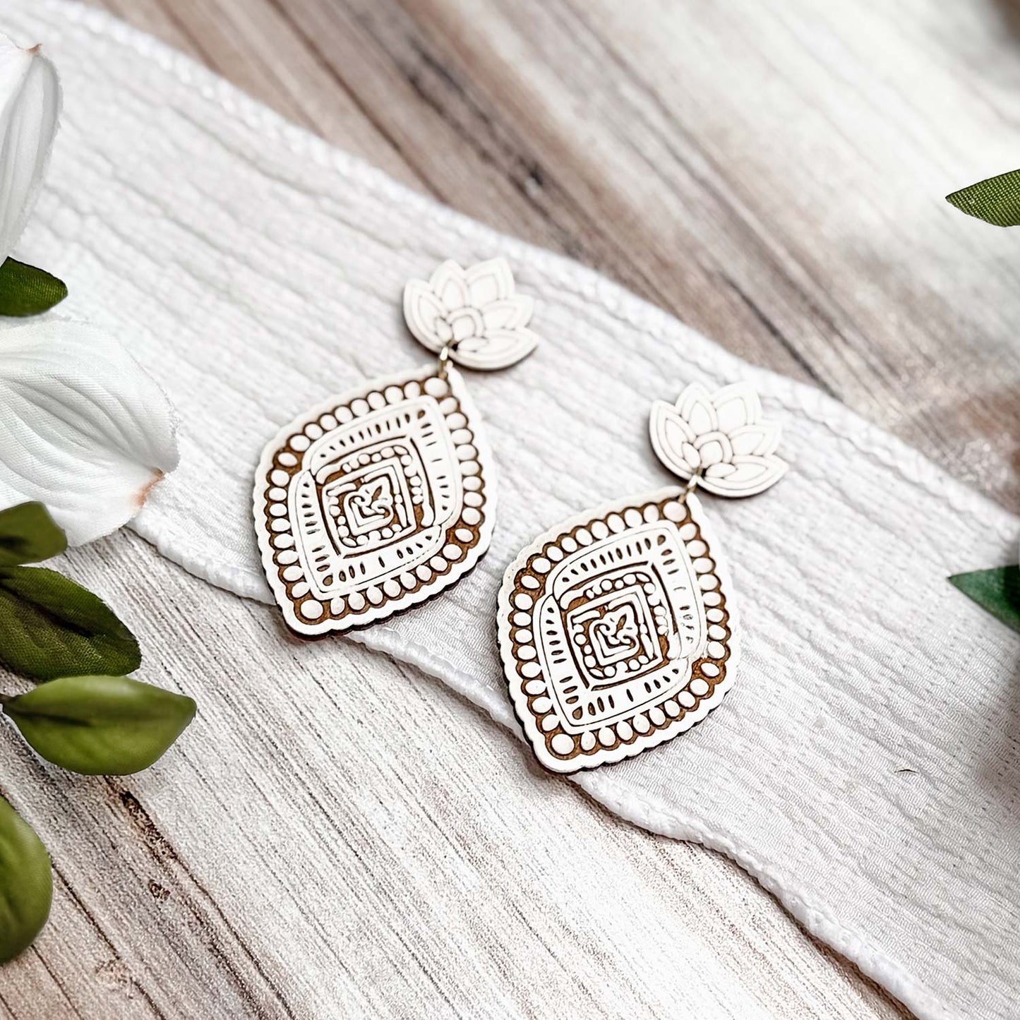 Ornate Boho Teardrop Earrings
