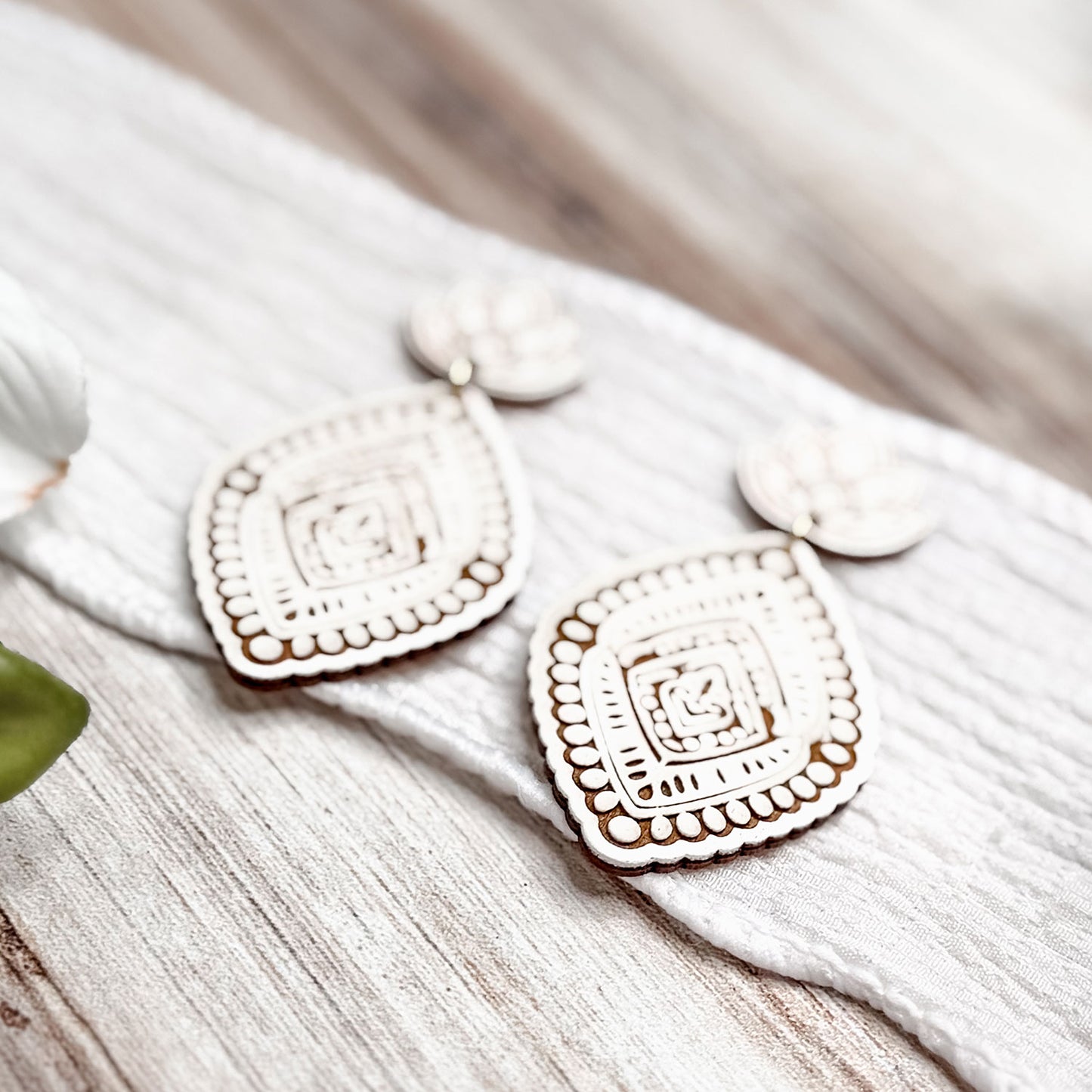 Ornate Boho Teardrop Earrings