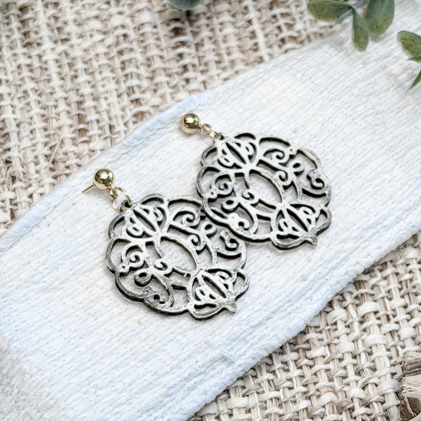 Ornate Filigree Dangle Earrings