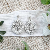 Ornate Layered Drop Earrings - Glowforge
