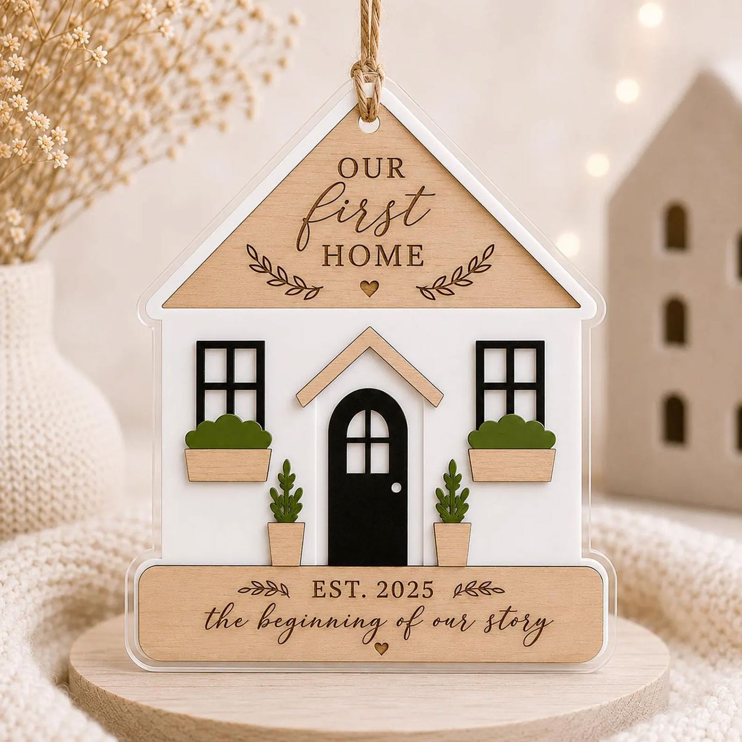 Our First Home Ornament - Glowforge