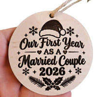 Our First Year As A Married Couple Ornament - Glowforge