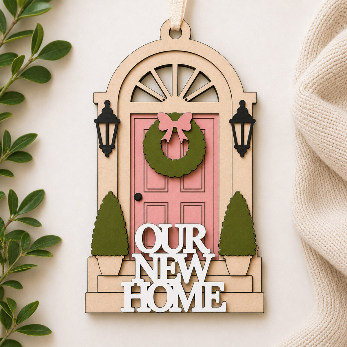 Our New Home Door Ornament - Glowforge