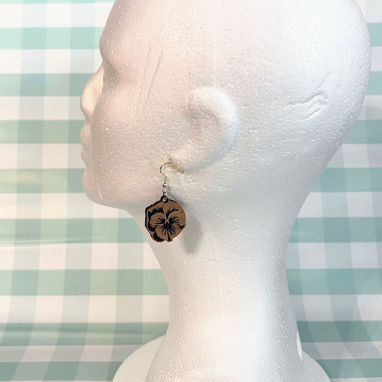 Pansy Earring Pendants - Glowforge