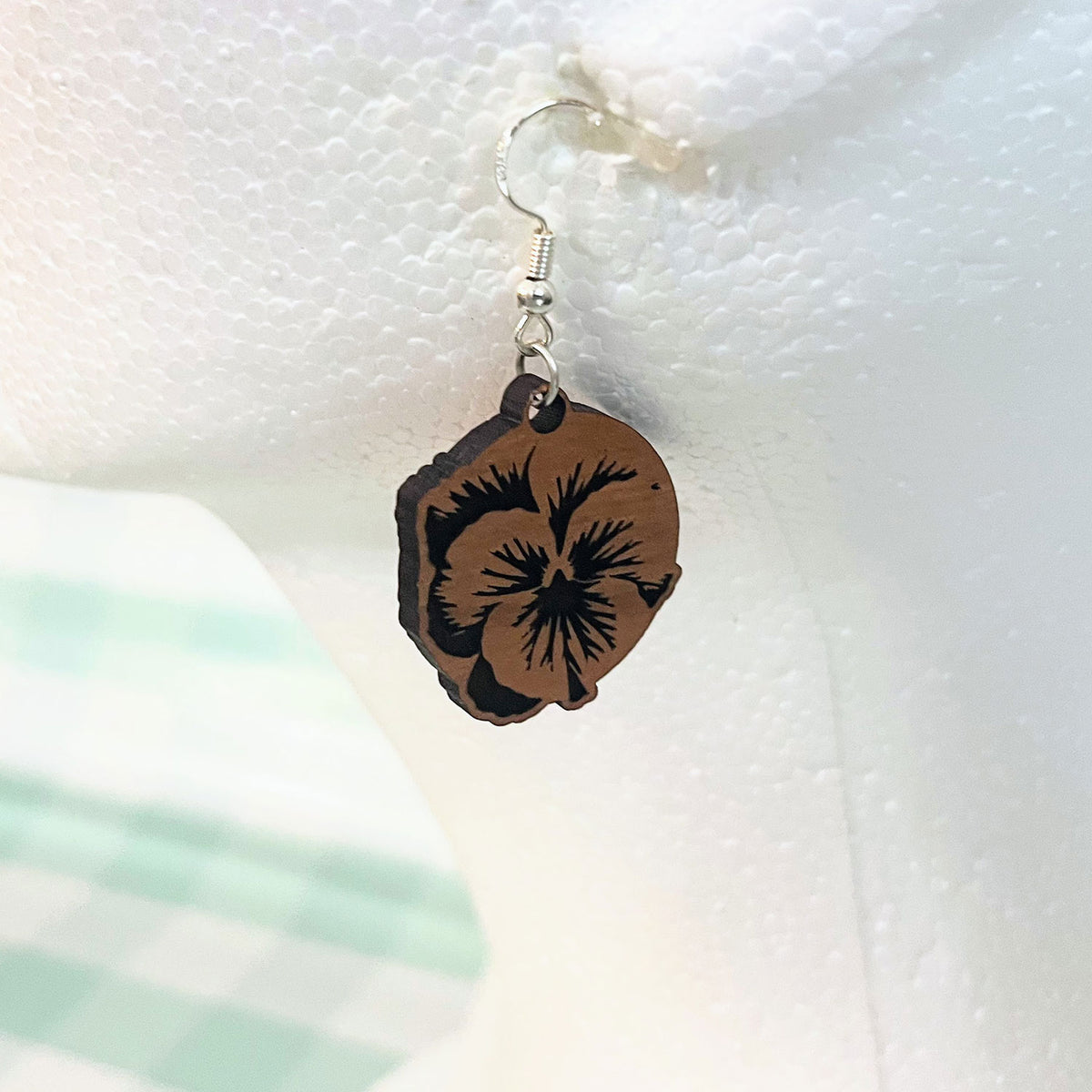Pansy Earring Pendants - Glowforge