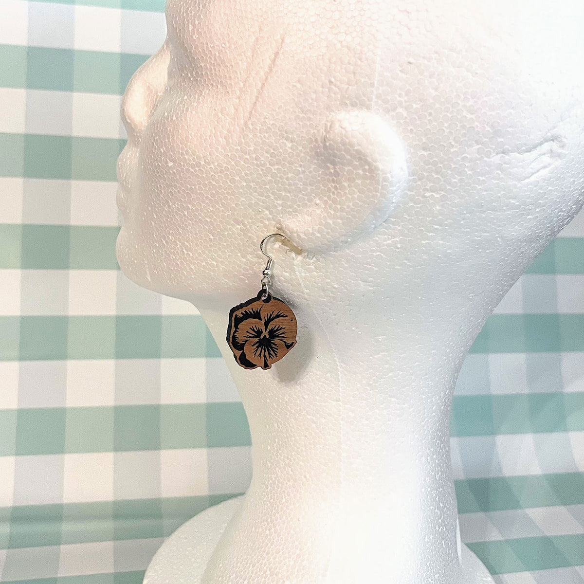 Pansy Earring Pendants - Glowforge
