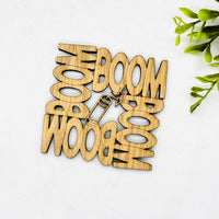 Patriotic BOOM Coaster With Fireworks (Set of 4) - Glowforge