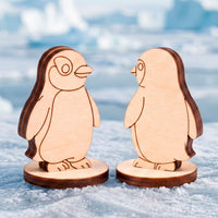 Penguin Toy - Wooden Polar Animal Figure for Play, Crafts & Painting -  Glowforge