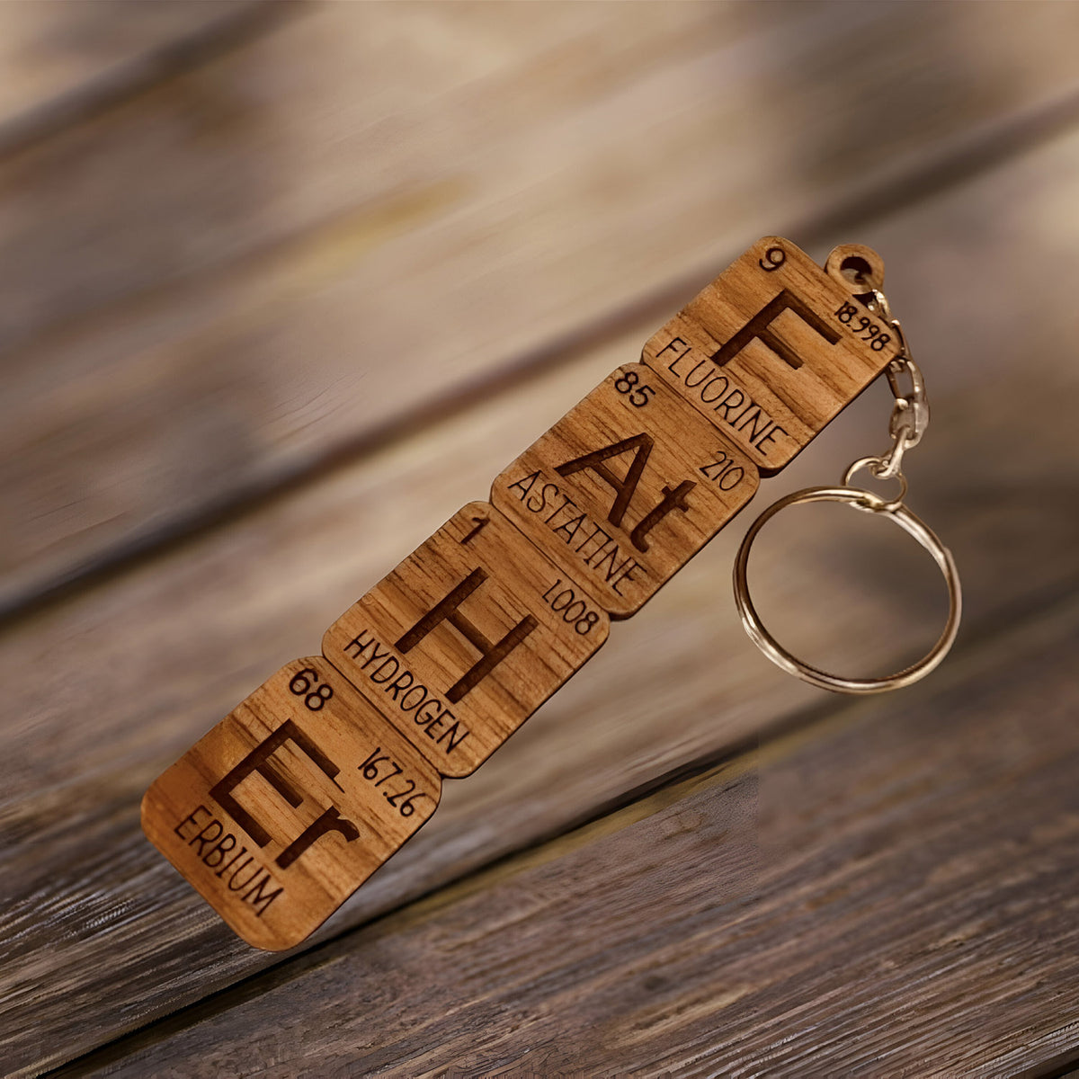 Periodic Element Father's Day Nerdy Keychain – Glowforge Shop