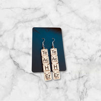Periodic Table Science Teacher Earrings - Glowforge