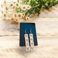 Periodic Table Science Teacher Earrings - Glowforge