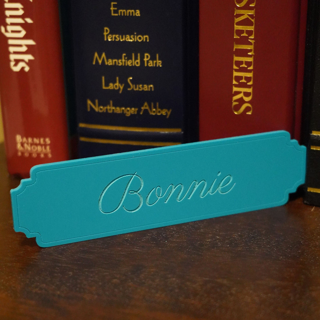 Personalizable Engraved Script Bookmarks with Elegant Editable Text (S ...
