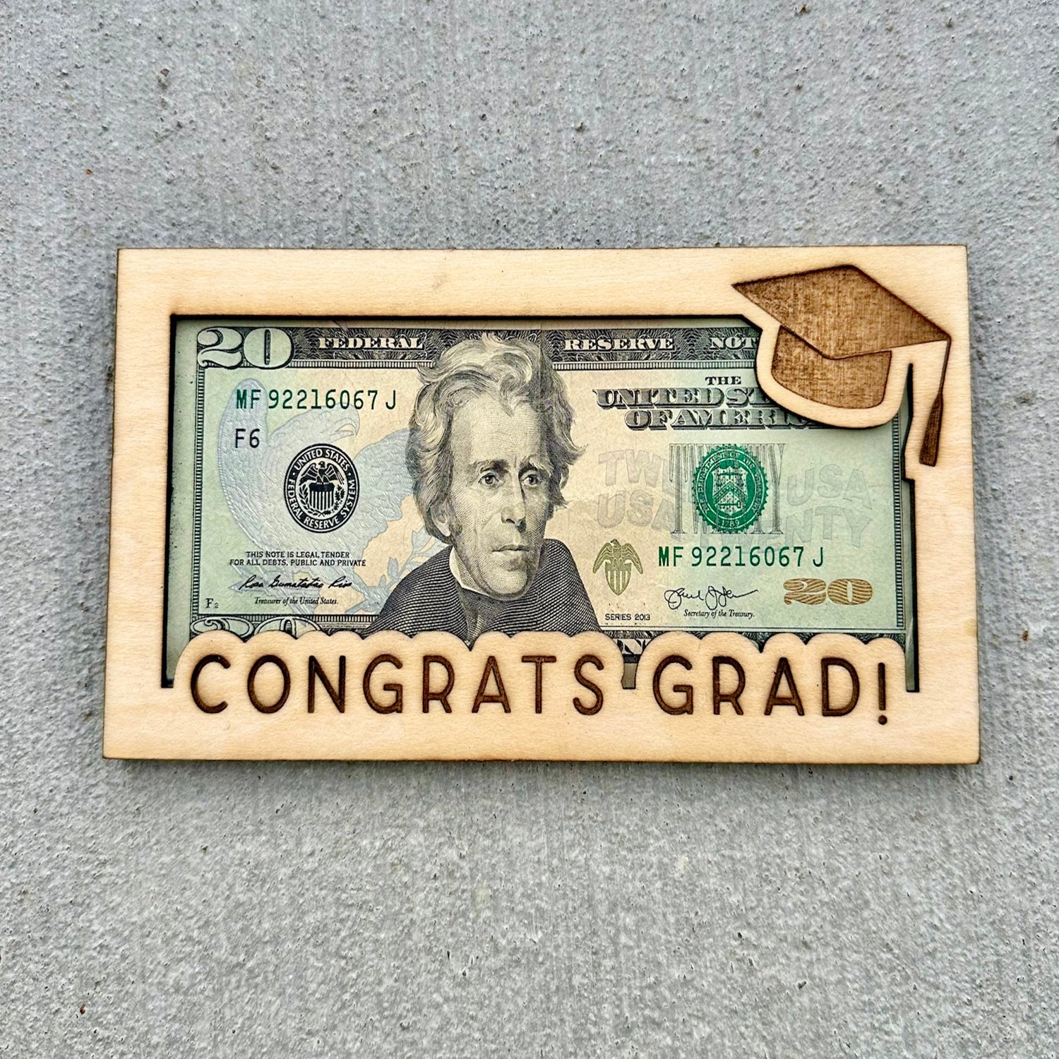 Personalizable Graduation Card Money Holder