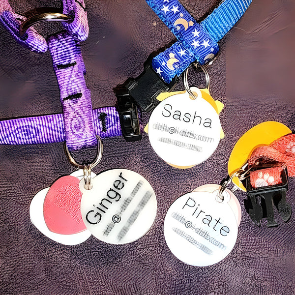 Personalizable Pet / Cat / Dog ID Tag – Glowforge Shop