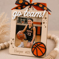 Personalized Basketball Photo Frame Ornament - Glowforge
