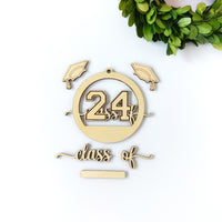 Personalized Class of 2024 Graduation Ornament and Gift Tag (Set of 2)