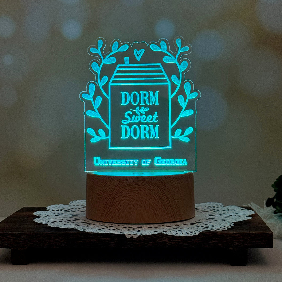 Personalizable Dorm Sweet Dorm LED Nightlight Insert for Students ...