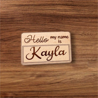 Name Badge Birth Baby Announcement - Glowforge