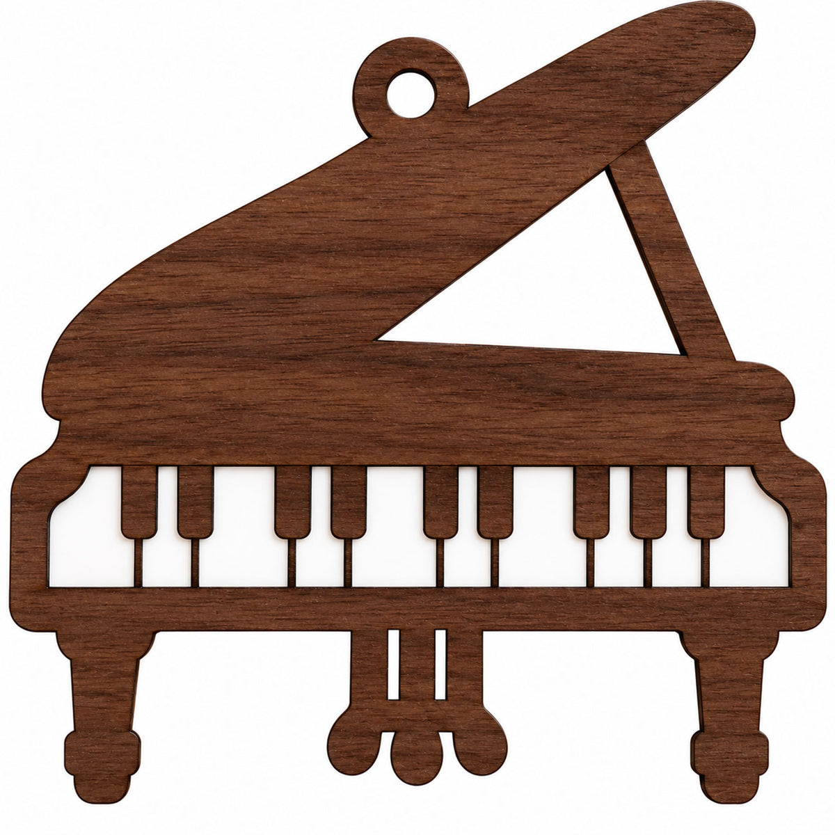 Personalized Piano Ornament - Customizable Name Music Ornament - Glowforge