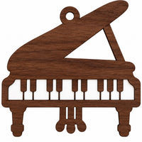 Personalized Piano Ornament - Customizable Name Music Ornament - Glowforge