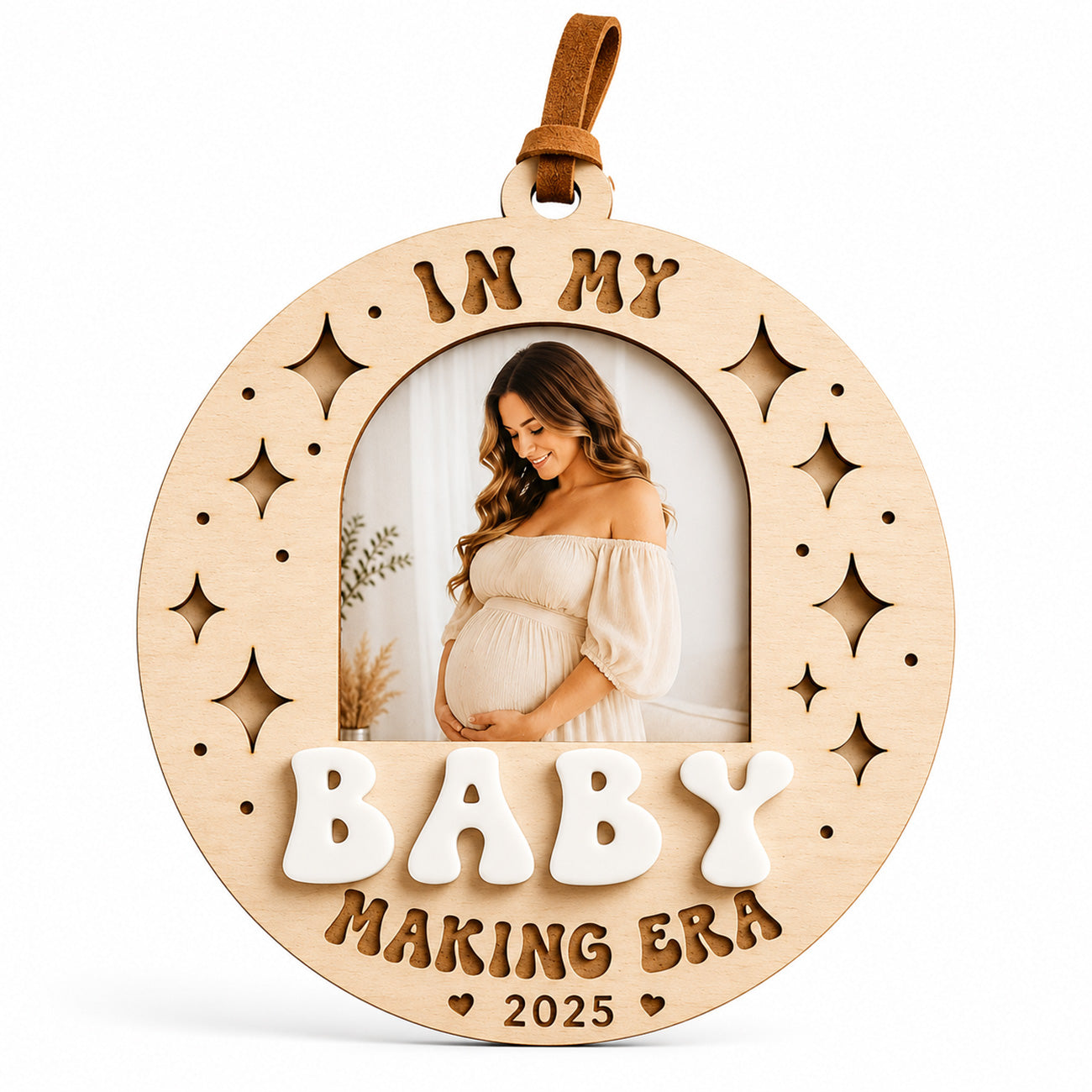 Personalized Pregnancy Photo Ornament - Glowforge