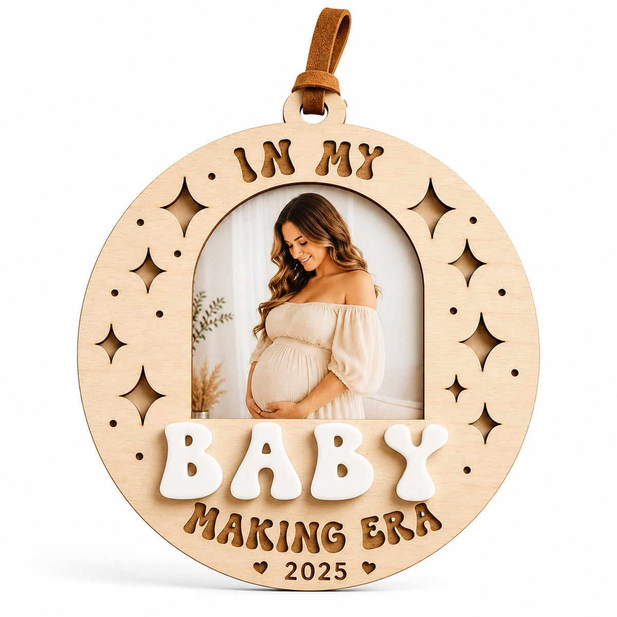 Personalized Pregnancy Photo Ornament - Glowforge