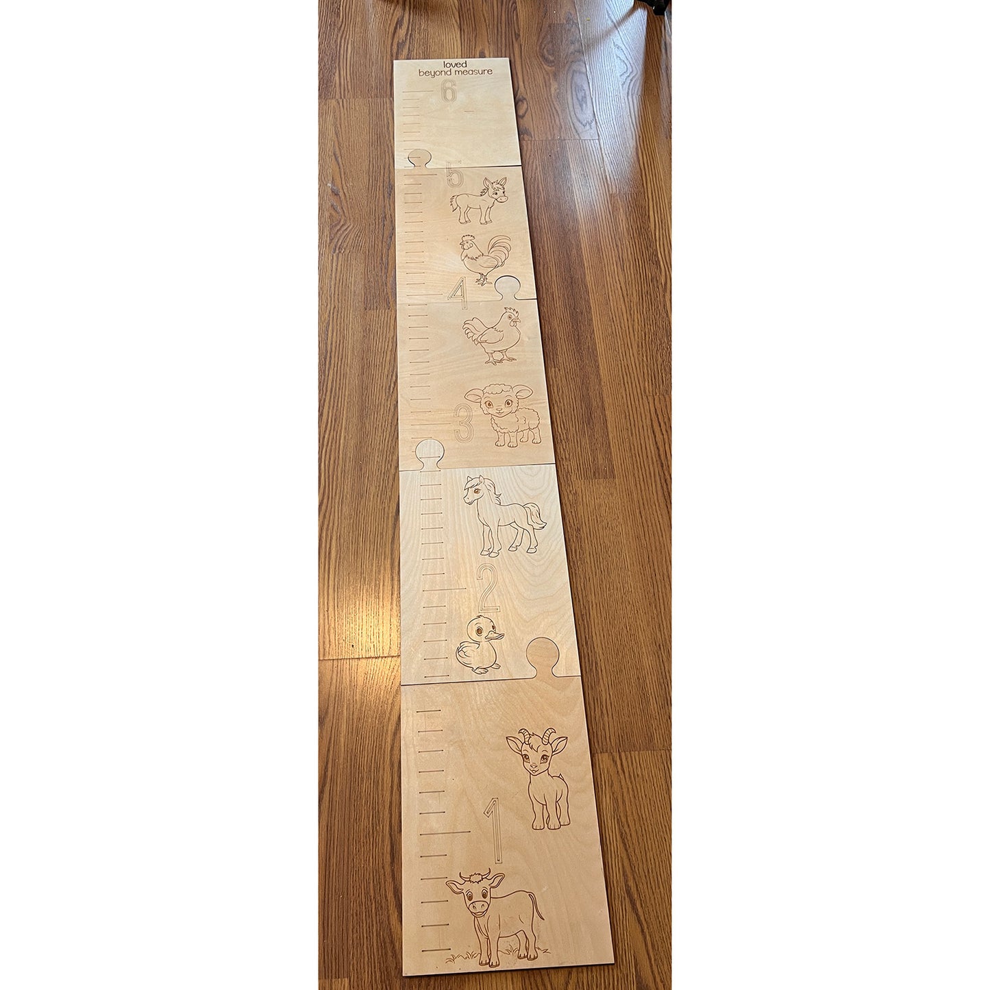 Personalized Wooden Growth Chart for Kids