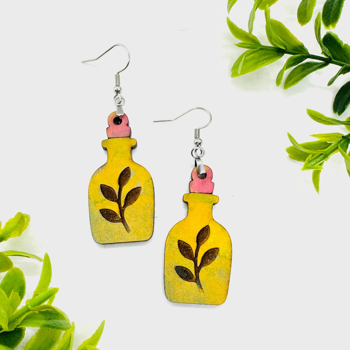 Phantom Flora Plant Potion Earrings - Glowforge